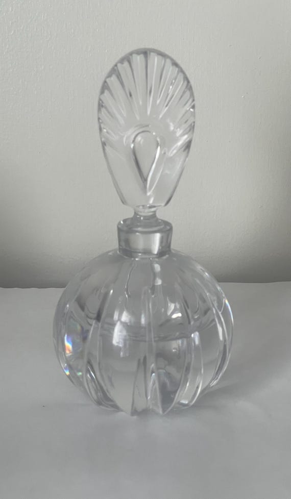 Mikasa lead crystal perfume bottle