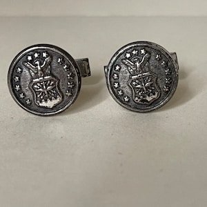 Vanguard N.Y. sterling silver Eagle Military cuff links