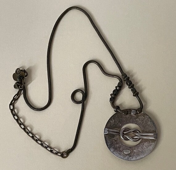 Baer SF Marjorie Baer pendant with chain. Handmad… - image 4
