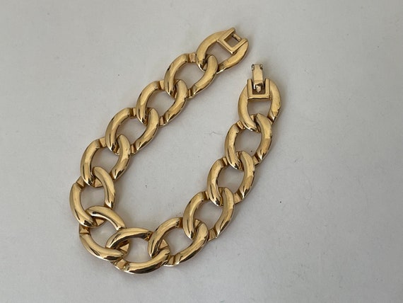 Monet gold plated chain bracelet - image 2