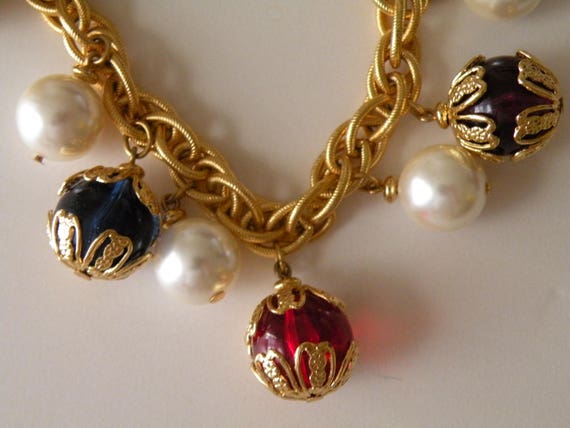 Napier  plastic and faux pearl bracelet. Limited … - image 6