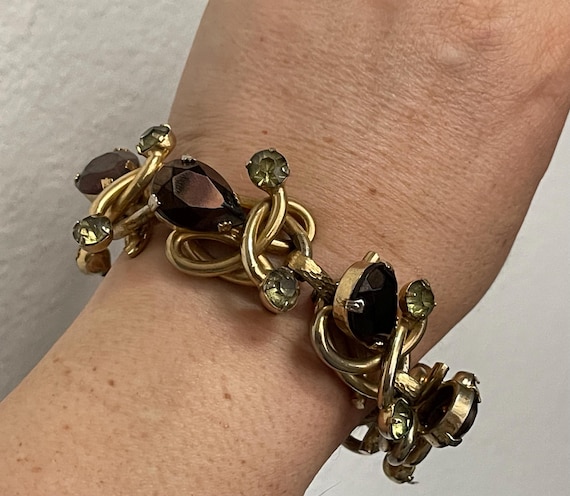 Henkel & Grosse, Grosse  rhinestone bracelet. Christian Dior or Elsa Schiaparelli