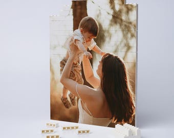 Custom Photo Puzzle – Mom and Child Family Keepsake Memory Gift