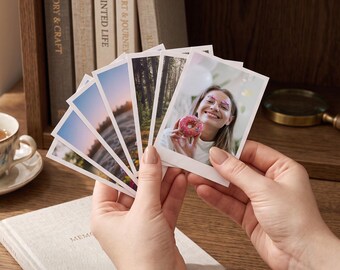 Personalised Polaroid Photo Prints Set of 35, Custom Photo Gift, Birthday Anniversary Keepsake