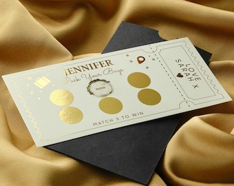 Personalized Scratch Off Travel Ticket, Surprise Vacation Reveal
