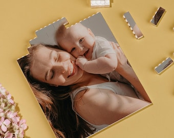 Custom Photo Puzzle – Mother's Day Family Memory Keepsake (Brick or Jigsaw)