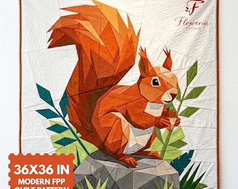 Eichhörnchen-Anleitung, Eichhörnchen-Muster, PDF-Datei, (100 x 90 cm)