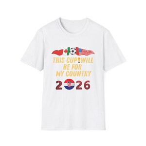 USA Soccer Shirt World Cup 2026 USA Football Fan Game Day Unisex Tee Sports Apparel for Men Women Kids Gift Croatia Flag Ball T-Shirt image 8