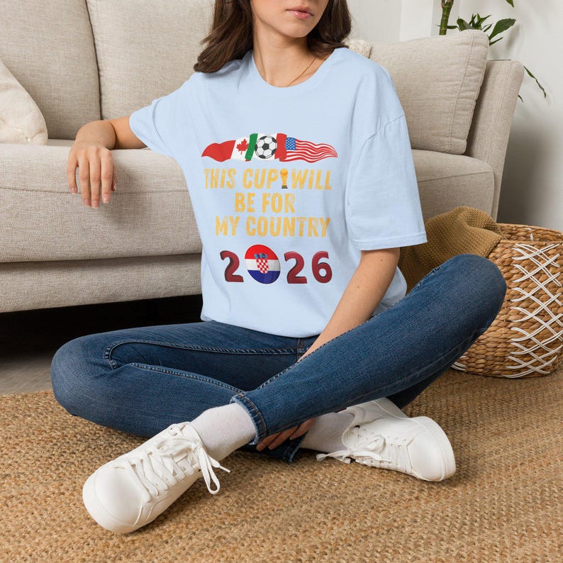 USA Soccer Shirt World Cup 2026 USA Football Fan Game Day Unisex Tee Sports Apparel for Men Women Kids Gift Croatia Flag Ball T-Shirt image 6