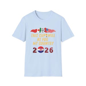 USA Soccer Shirt World Cup 2026 USA Football Fan Game Day Unisex Tee Sports Apparel for Men Women Kids Gift Croatia Flag Ball T-Shirt image 11