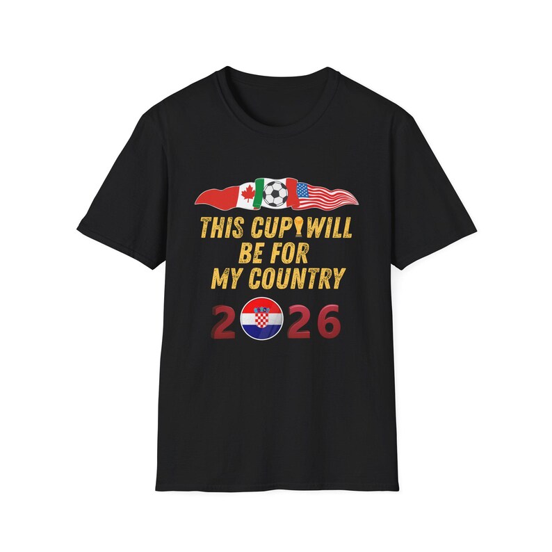 USA Soccer Shirt World Cup 2026 USA Football Fan Game Day Unisex Tee Sports Apparel for Men Women Kids Gift Croatia Flag Ball T-Shirt image 9