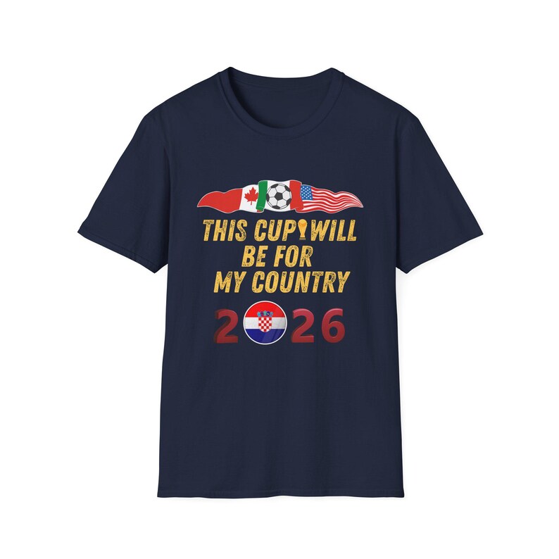 USA Soccer Shirt World Cup 2026 USA Football Fan Game Day Unisex Tee Sports Apparel for Men Women Kids Gift Croatia Flag Ball T-Shirt image 13