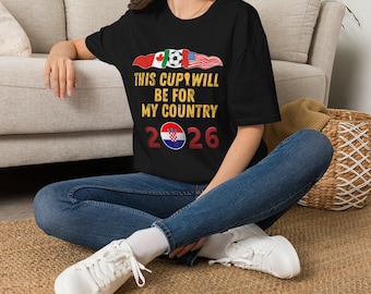 USA Soccer Shirt World Cup 2026 USA Football Fan Game Day Unisex Tee Sports Apparel for Men Women Kids Gift Croatia Flag Ball T-Shirt