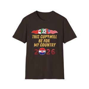 USA Soccer Shirt World Cup 2026 USA Football Fan Game Day Unisex Tee Sports Apparel for Men Women Kids Gift Croatia Flag Ball T-Shirt image 10