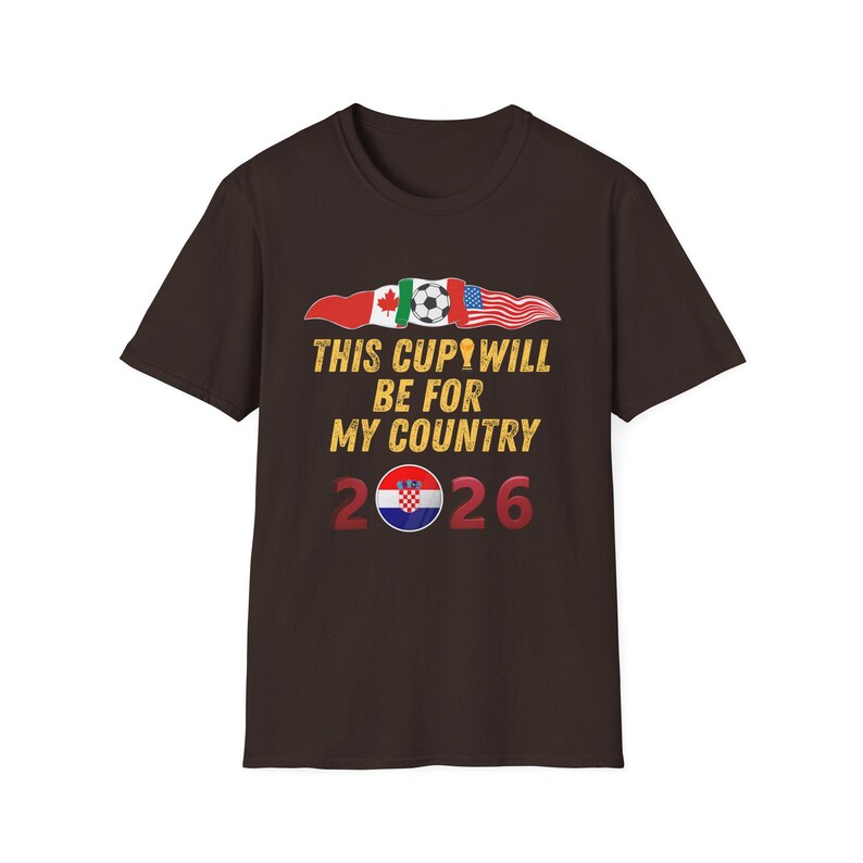 USA Soccer Shirt World Cup 2026 USA Football Fan Game Day Unisex Tee Sports Apparel for Men Women Kids Gift Croatia Flag Ball T-Shirt image 10