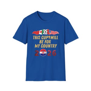 USA Soccer Shirt World Cup 2026 USA Football Fan Game Day Unisex Tee Sports Apparel for Men Women Kids Gift Croatia Flag Ball T-Shirt image 12