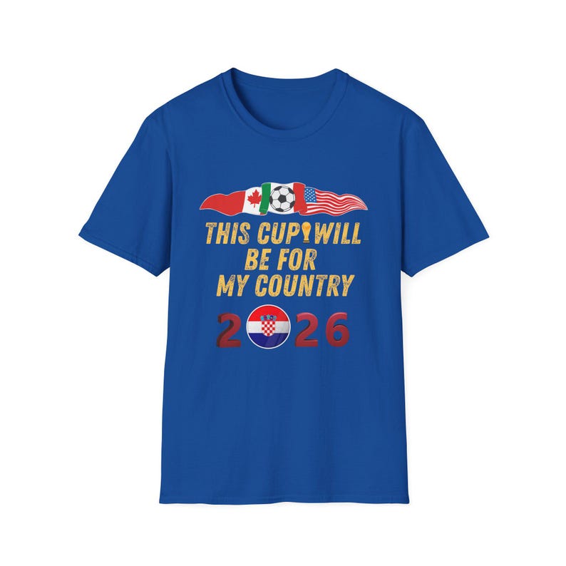 USA Soccer Shirt World Cup 2026 USA Football Fan Game Day Unisex Tee Sports Apparel for Men Women Kids Gift Croatia Flag Ball T-Shirt image 12