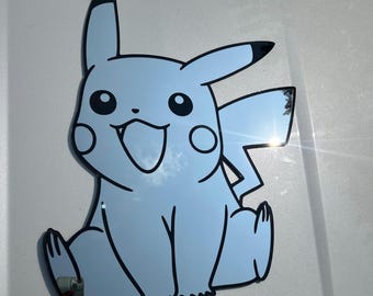 Anime Inspired Mirror | Custom Wall Decor | Pikachu Mirror