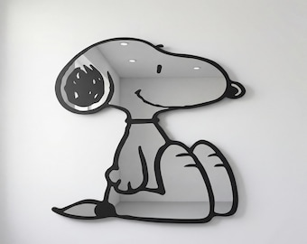 ヴィンテージ スヌーピー＆ペパーミントパティ ミラー、スヌーピーが