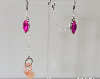 Loop Style Earplug Earrings – Stainless Steel Leverbacks, Stylish Earplug Holder, anti-lost