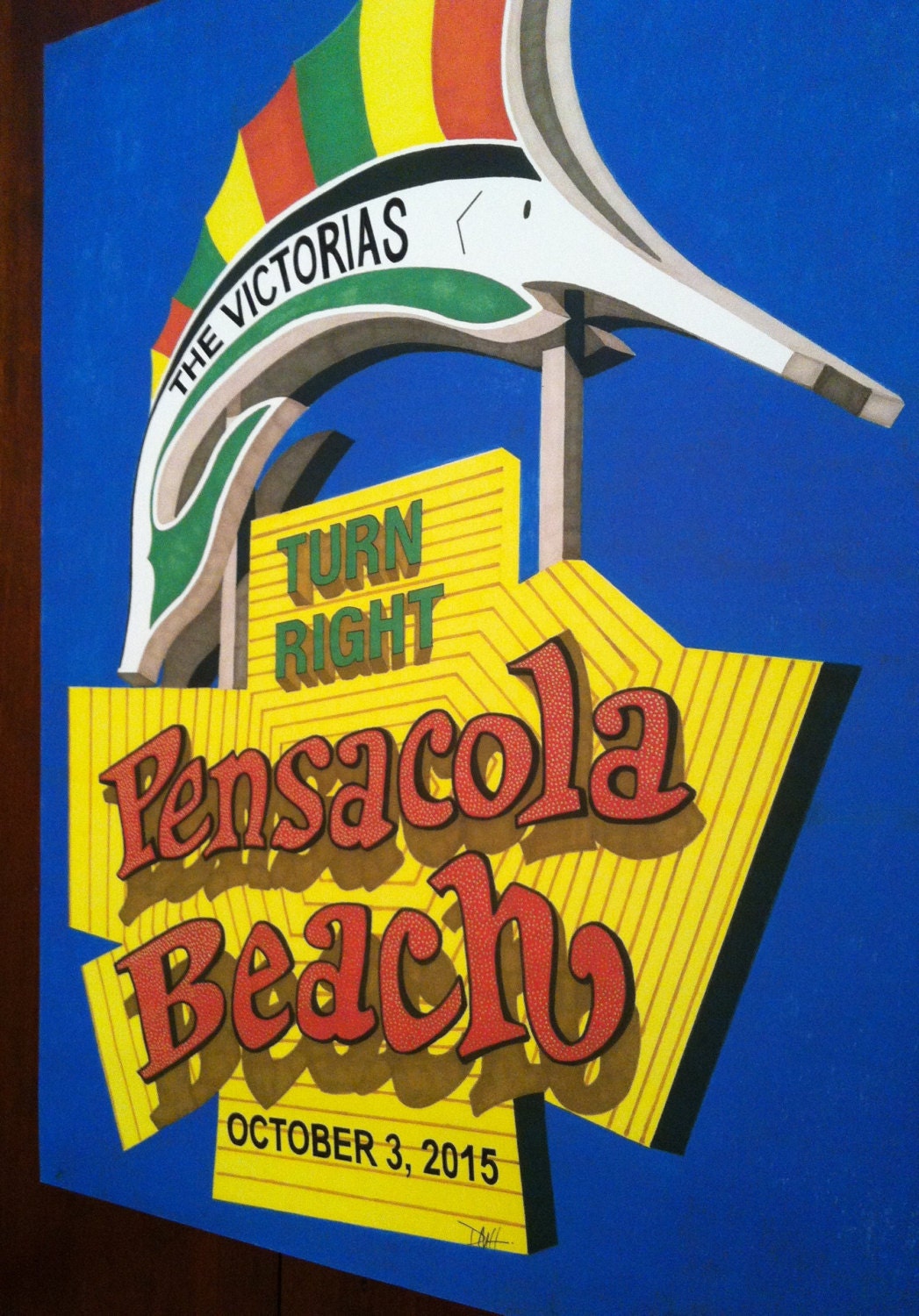 Pensacola Beach Sign Print Etsy