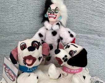 Vintage 1990s Disney Store "101 Dalmatians" Mini Bean Bags