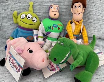 Vintage 1995 Disney Store "Toy Story" Mini Bean Bags