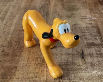Retro 90s Pluto Porcelain Figure, Disneyland Park Souvenir, Mickey’s Dog Collectible