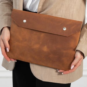 A4 document folder, Leather document envelope a5, A3 document holder, Leather paper holder, Custom document folder, Handmade document holder