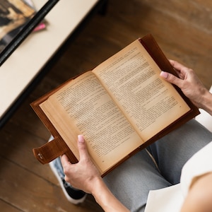 Bolsa de ombro para livros, capa para livros em couro genuíno com alça, bolsa de couro para livros com bolso, bolsa transversal para livros, bolsa porta-livros em couro imagem 3