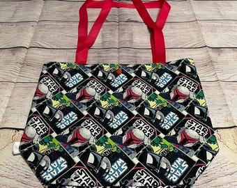 Bolso tote de Star Wars Mandalorian / Bolso de hombro estilo cómic