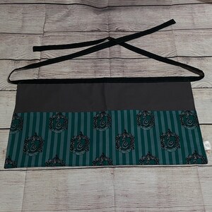 Handmade Wizarding House Waist Apron with Pockets | Harry Potter-Inspired Vendor Apron