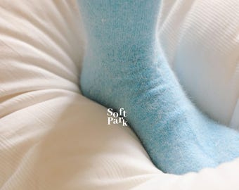 Super Wollmischung Fuzzy Socken, Warme Lounge Socken