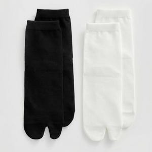 Calcetines Tabi minimalistas de algodón, estilo japonés con puntera dividida, estilo Balletcore Streetwear.