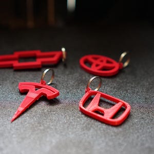 3D Printed Car Brand Logo Keychains