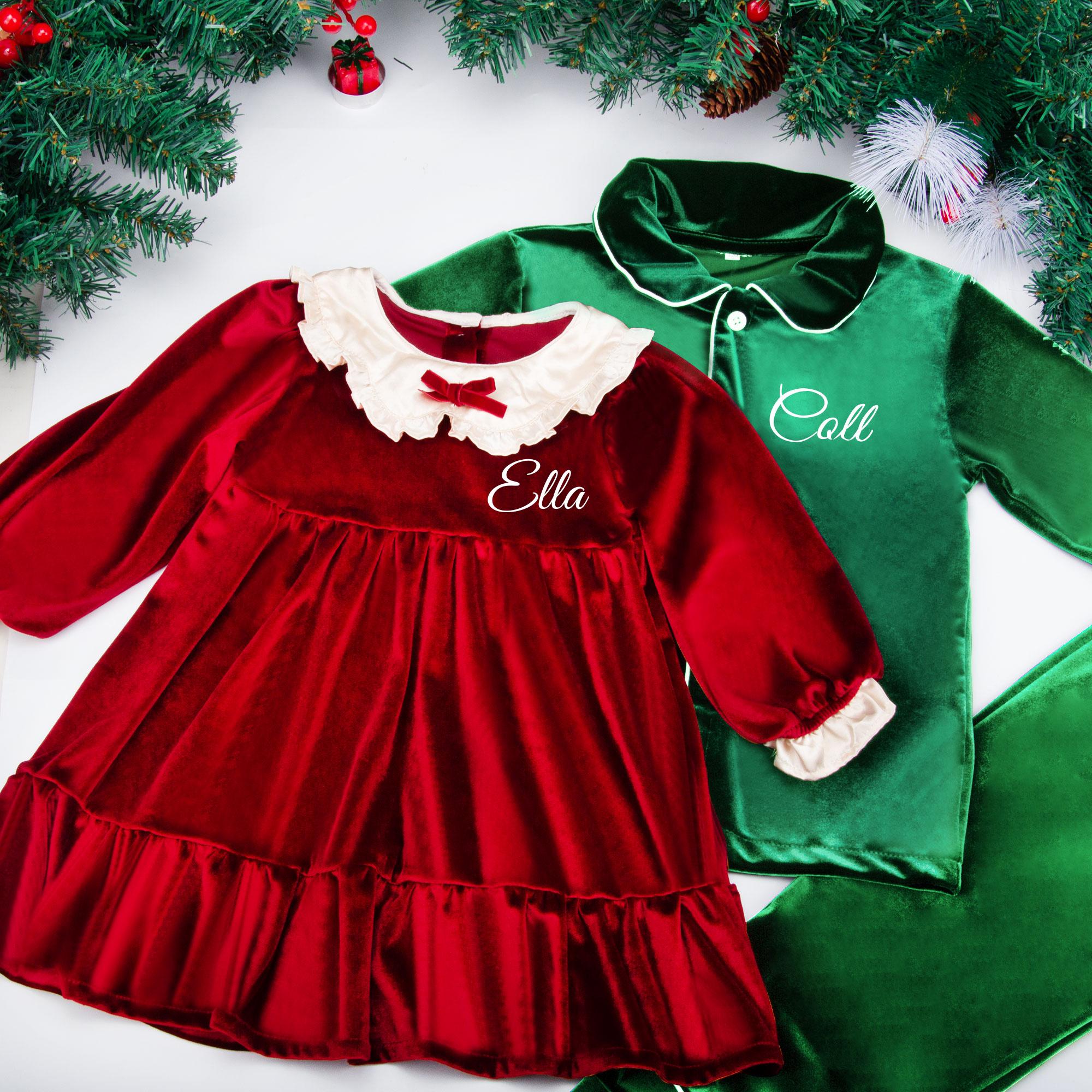 Personalisierte Weihnachts Pyjama Familie Set Bedru Produktbild-Vorschau 2