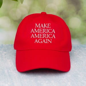 Anti Trump Hat: Make America America Again, Funny Red Cap