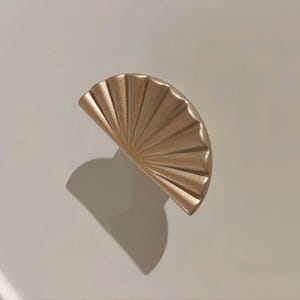 Gold Semicircle Cabinet Pulls--Half Moon Pull/Modern Cabinet Pulls/Brass Round Cabinet Knobs/Wardrobe pull Handles Closet Handles