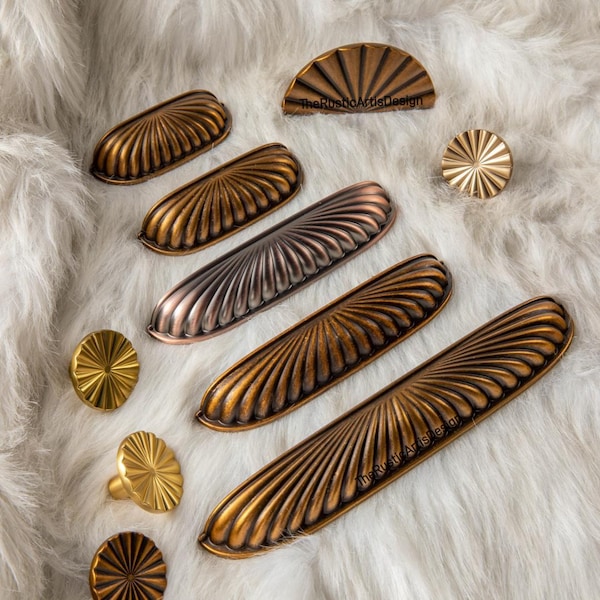 Cup Handles/Antique Bronze Pulls/Antique Dresser Pulls/ Semi-circle Cabinet Handles/Kitchen Shaker Minimal Cup Pulls/Furniture Hardware