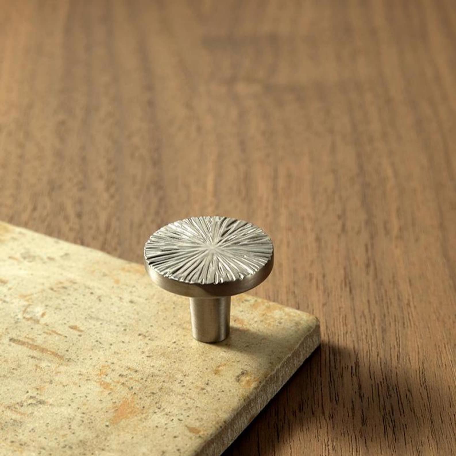 Half Round Texture Drawer Pulls/hammered Solid Round Knobs/silver ...