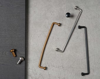 Matte Black Modern Kitchen Cabinet Handles/simple and high-end long handle/Slender Metallic Gold handle pull knobs/Zinc Alloy Drawer Pull