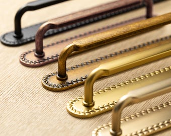backplate handles/Dresser pulls/Wardrobe handle/ Kitchen Pulls/Gold handles for cabinet doors/antique bronze handles/kitchen hardware