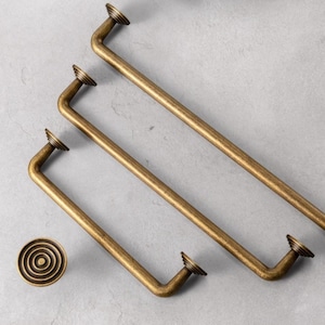 Antique Bronze Cabinet Pulls: Retro Dresser Knobs, Furniture Hardware