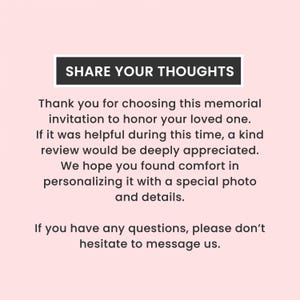 Purple Floral Celebration Of Life Template Elegant Funeral Invitation Memorial Program Editable Obituary Printable image 12