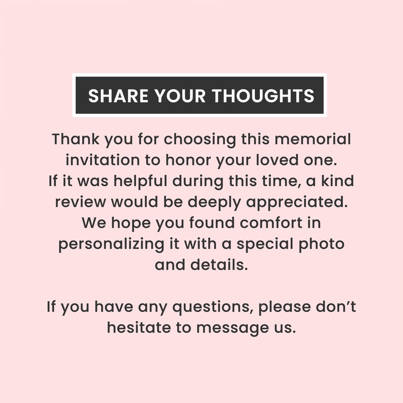 Purple Floral Celebration Of Life Template Elegant Funeral Invitation Memorial Program Editable Obituary Printable image 12