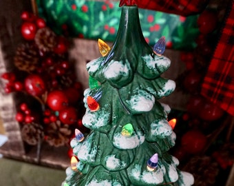 Items Similar To Christmas Tree Small Lighted Ceramic