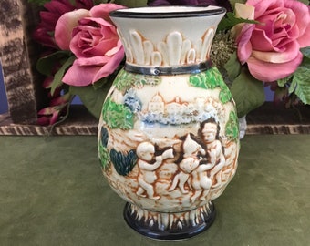 Cherub Vase Made in Japan