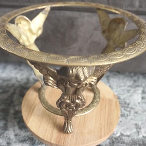 Brass Three Leg Cupid/Angel Stand