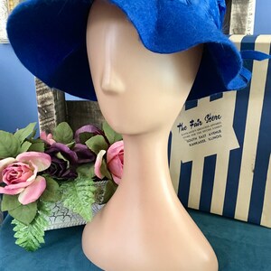 Henry Pollak Melosoie Royal Blue 1950s Hat image 2