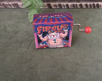 Clown Wind-Up Music Box